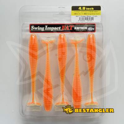 Keitech FAT Swing Impact 4.8" Orange Shiner - #441