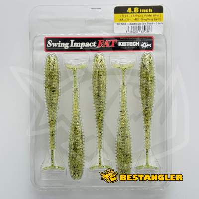 Keitech FAT Swing Impact 4.8" Chartreuse Ice Shad - CT#28
