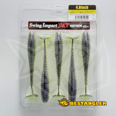 Keitech FAT Swing Impact 4.8" Purple Chartreuse - BA#03
