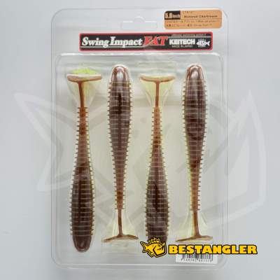 Keitech FAT Swing Impact 5.8" Motoroil / Chartreuse - CT#14