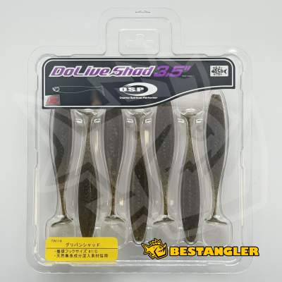 O.S.P DoLive Shad 3.5" Green Pumpkin Shad TW114