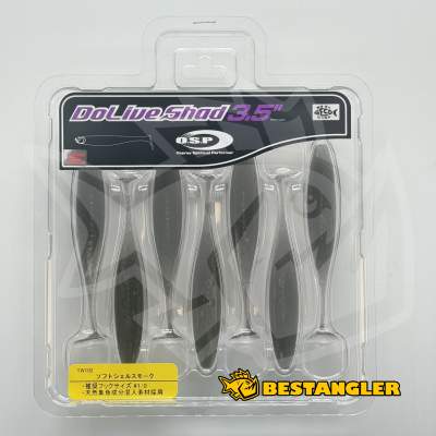 O.S.P DoLive Shad 3.5" Soft Shell Smoke TW102