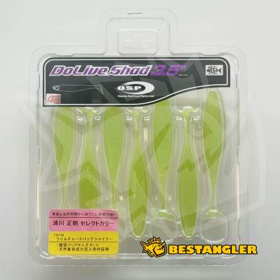 O.S.P DoLive Shad 3.5" Lime Chart Back Shiner TW184