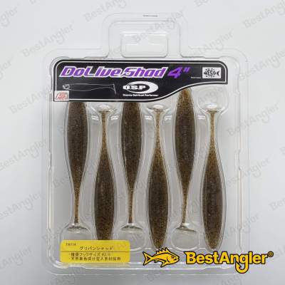 O.S.P DoLive Shad 4" Green Pumpkin Shad TW114