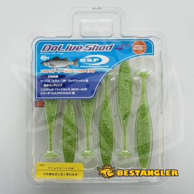 O.S.P DoLive Shad 4" SW Lime Chart SW W067