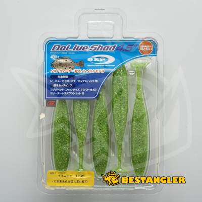O.S.P DoLive Shad 4.5" SW Lime Chart SW W067