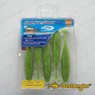 O.S.P DoLive Shad 4.5" SW Lime Chart SW W067