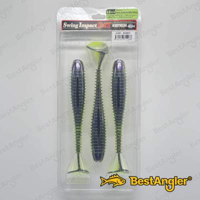 Keitech FAT Swing Impact 6.8" Purple Chartreuse - BA#03