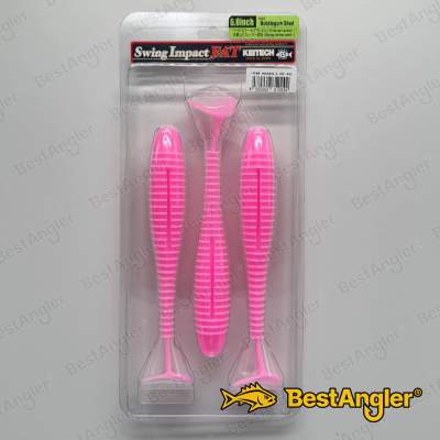 Keitech FAT Swing Impact 6.8" Bubblegum Shad - #442