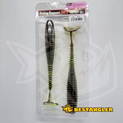 Keitech FAT Swing Impact 7.8" Green Pumpkin Chartreuse - #401