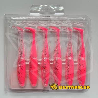 Sawamura One Up Shad Slim 4" #083 Pink Back Glitter Belly