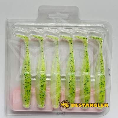 Sawamura One Up Shad Slim 4" #071 Yellow Chart