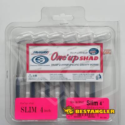 Sawamura One Up Shad Slim 4" #063 Problue Shad