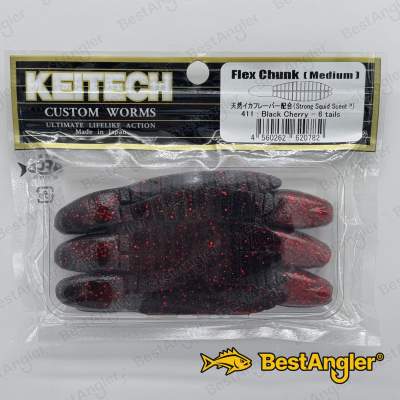 Keitech Flex Chunk Medium Black Cherry - #411