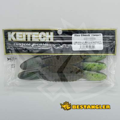 Keitech Flex Chunk Large Green Pumpkin Chartreuse - #401