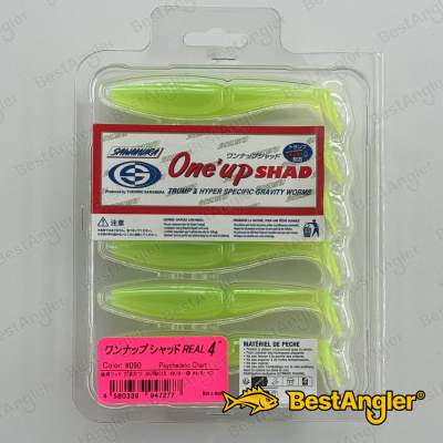 Sawamura One Up Shad 4" #090 Psychedelic Chart