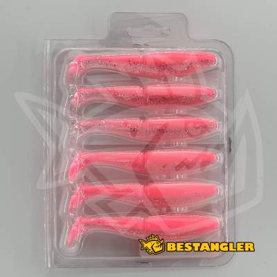 Sawamura One Up Shad 4" #083 Pink Back Glitter Belly