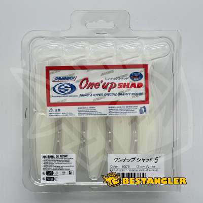 Sawamura One Up Shad 5" #079 Glow White