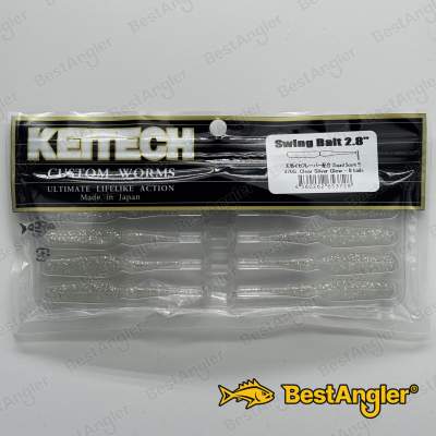 Keitech Swing Bait 2.8" Clear Silver Glow - #370