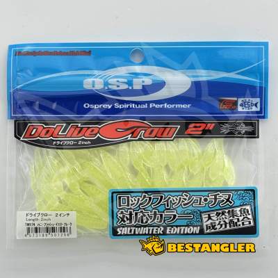 O.S.P DoLive Craw 2" SW Honey Flash Yellow Flake TW174