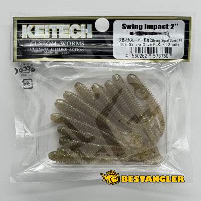 Keitech Swing Impact 2" Sahara Olive FLK. - #309