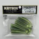 Keitech Swing Impact 2" Chartreuse Thunder - CT#12