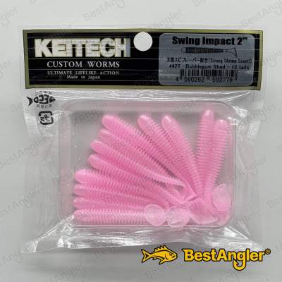 Keitech Swing Impact 2" Bubblegum Shad - #442