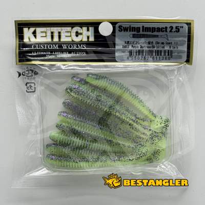 Keitech Swing Impact 2.5" Purple Chartreuse - BA#03