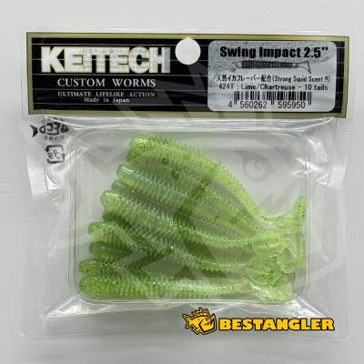 Keitech Swing Impact 2.5" Lime / Chartreuse - #424