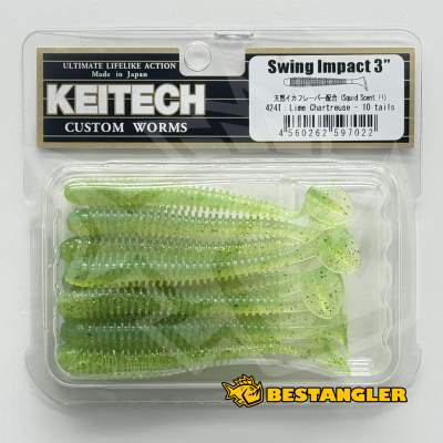 Keitech Swing Impact 3" Lime / Chartreuse - #424
