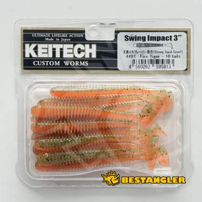 Keitech Swing Impact 3" Fire Tiger - #449