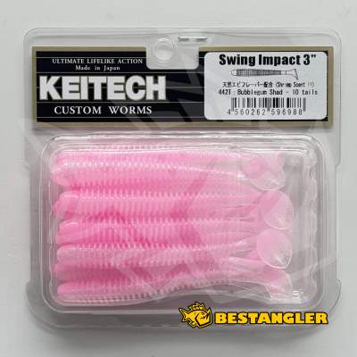 Keitech Swing Impact 3" Bubblegum Shad - #442