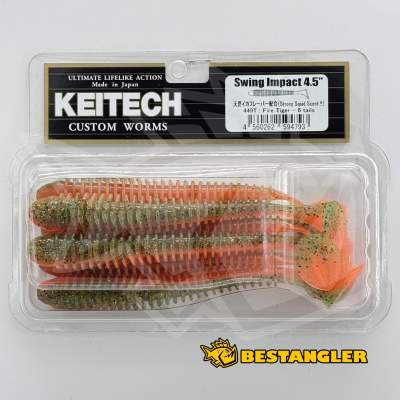 Keitech Swing Impact 4.5" Fire Tiger - #449