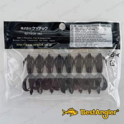 Keitech Crazy Flapper 2" Black - #001