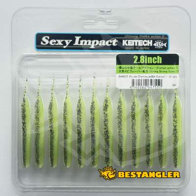 Keitech Sexy Impact 2.8" Purple Chartreuse - BA#03