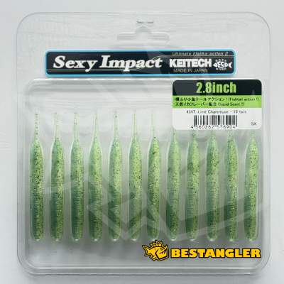Keitech Sexy Impact 2.8" Lime / Chartreuse - #424