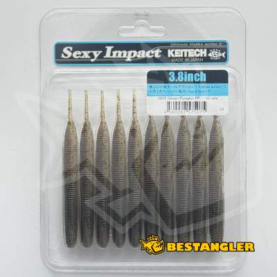 Keitech Sexy Impact 3.8" Green Pumpkin PP. - #101