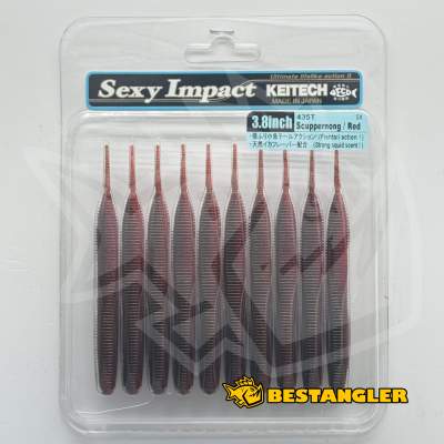 Keitech Sexy Impact 3.8" Scuppernong / Red - #435