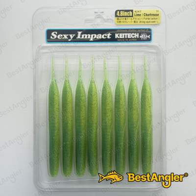 Keitech Sexy Impact 4.8" Lime / Chartreuse - #424