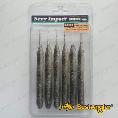 Keitech Sexy Impact 5.8" Gold Flash Minnow - #417