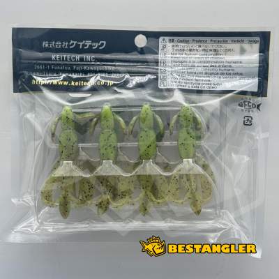 Keitech Crazy Flapper 2.8" Green Pumpkin Chartreuse - #401