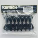 Keitech Crazy Flapper 3.6" Black - #001