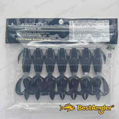 Keitech Crazy Flapper 3.6" Black - #001