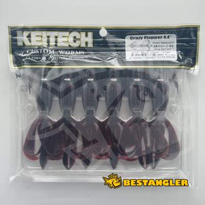 Keitech Crazy Flapper 4.4" Black Cherry - #411