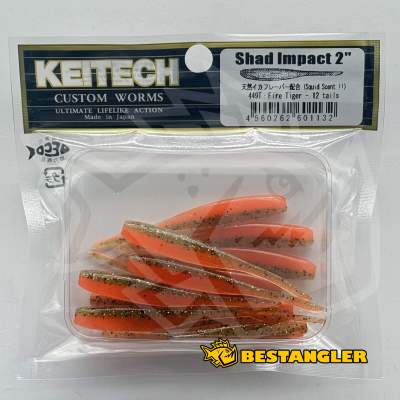 Keitech Shad Impact 2" Fire Tiger - #449