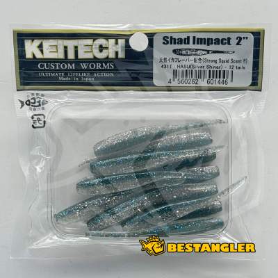 Keitech Shad Impact 2" Hasu (Silver Shiner) - #431