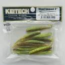 Keitech Shad Impact 2" Green Pumpkin Chartreuse - #401