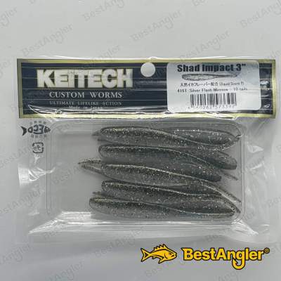Keitech Shad Impact 3" Silver Flash Minnow - #416