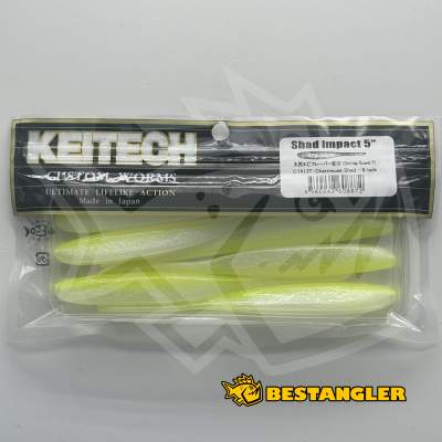 Keitech Shad Impact 5" Chartreuse Shad - CT#13