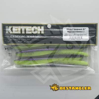 Keitech Shad Impact 5" Purple Chartreuse - BA#03